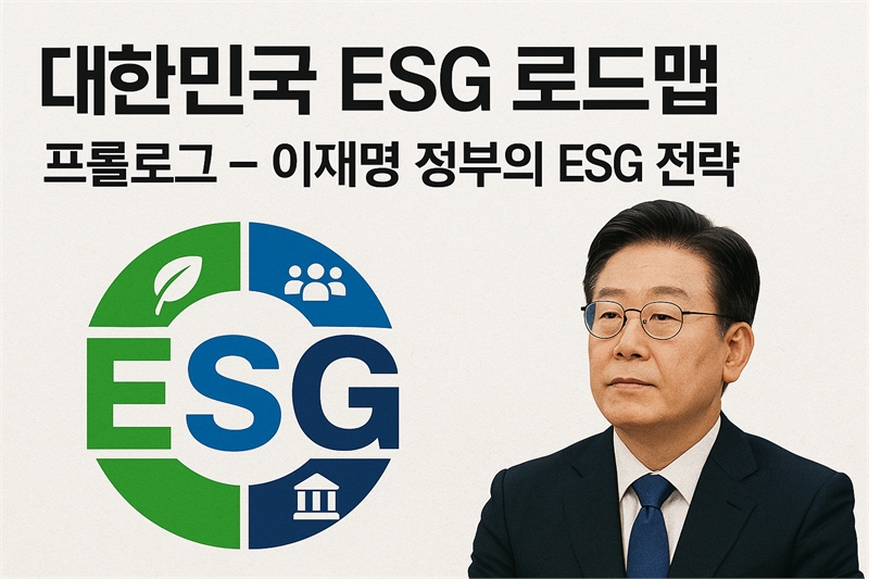 이재명 정부가 ESG(환경·사회·지배구조)를 국정 운영의 핵심 원칙으로 공식화하며, 국가 차원의 대전환을 선언했다.[그래픽=나눔경제뉴스]