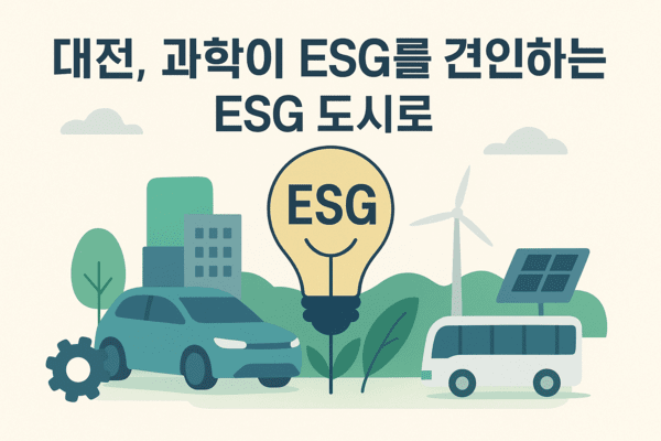 대전은 ‘과학 도시’라는 정체성 아래 수많은 연구소와 대학이 밀집해 있다. 최근 이 과학 인프라가 단순 연구를 넘어서 ESG 혁신의 연구실이 되고 있다.[이미지=AI 제작]