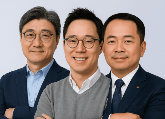 SK그룹은 10월 30일 SK텔레콤과 SK스퀘어 사장단 인사를 단행했다.(왼쪽부터)SK텔레콤 정재헌 CEO,SK스퀘어 김정규 사장, SK텔레콤 한명진 통신 CIC장.[사진=SK그룹]