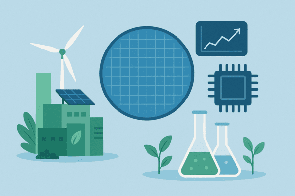 청주·오창의 반도체 생산라인, 오송의 바이오 클러스터, 진천과 음성의 이차전지 소재단지까지, 충북의 산업 지형은 친환경 공정과 지속가능한 공급망을 축으로 재편되고 있다.[이미지=생성형AI]