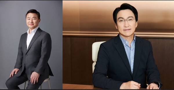 삼성전자가 11월 21일 ‘2026년 정기 사장단 인사’를 발표했다.(왼쪽부터)노태문 삼성전자 대표이사 사장 겸 DX부문장·MX사업부장, 윤장현 삼성전자 DX부문 CTO(최고기술책임자) 겸 삼성리서치장.[사진=삼성전자]