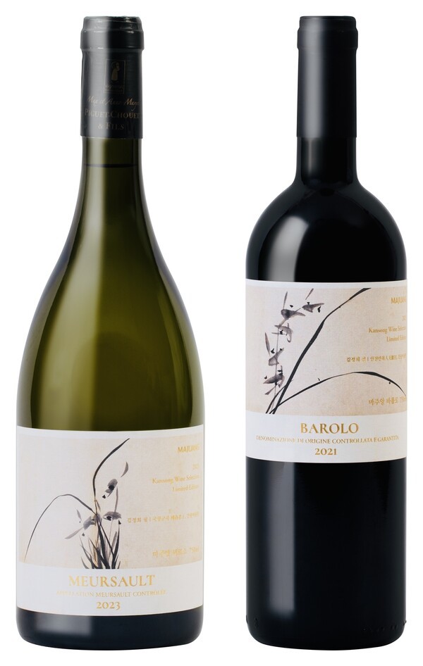 롯데칠성음료의 국내 최장수 와인 브랜드 ‘마주앙’이 간송미술관과 협업한 ‘2025년 마주앙X간송 에디션’ 2종을 11월 26일 한정 출시했다.[사진=롯데칠성음료]